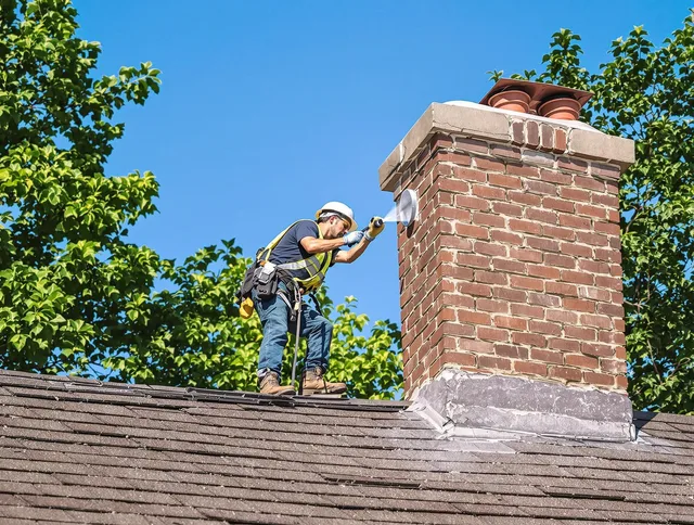Miami Chimney Sweep performing an inspection with advanced tools in Miami, FL