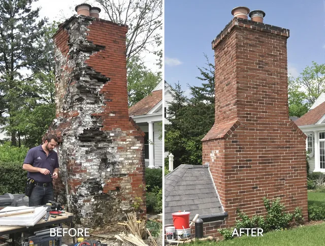 Miami Chimney Sweep performing a full chimney restoration in Miami, FL