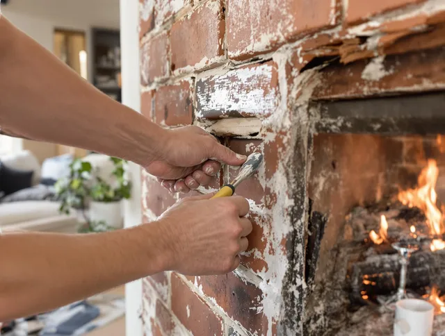 Routine fireplace repair by Miami Chimney Sweep in Miami, FL