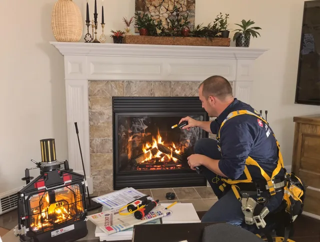 Safety-focused fireplace inspection by Miami Chimney Sweep in Miami, FL