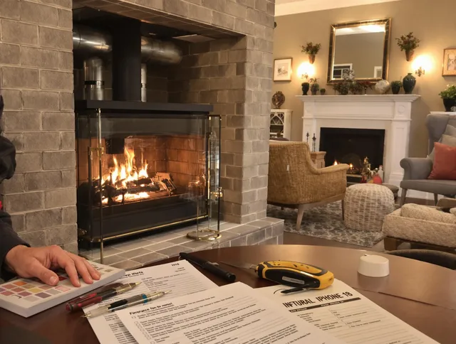 Miami Chimney Sweep verifying fireplace safety measures in Miami, FL
