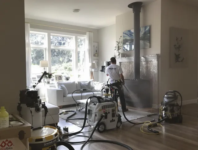 Soot removal service by Miami Chimney Sweep for a fireplace in Miami, FL